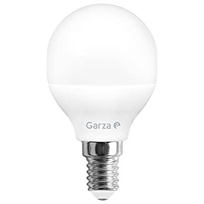 Garza ® Ampoule LED Sphérique, lumière chaude 3000 K, culot E14, 6 W 470 lumens Garza ® Ampoule LED Sphérique, lumière chaude 3000 K, culot E14, 6 W 470 lumens
