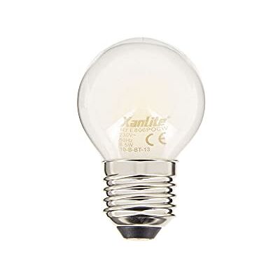 Xanlite Ampoule LED Filament P45 Culot E27 Angle D'Éclairage 280° Lumière Blanche 6,5W Équivalent 60W 806 Lumens Blanc Chaud 1 x 6,5W Xanlite Ampoule LED Filament P45 Culot E27 Angle D'Éclairage 280° Lumière Blanche 6,5W Équivalent 60W 806 Lumens Blanc Chaud 1 x 6,5W