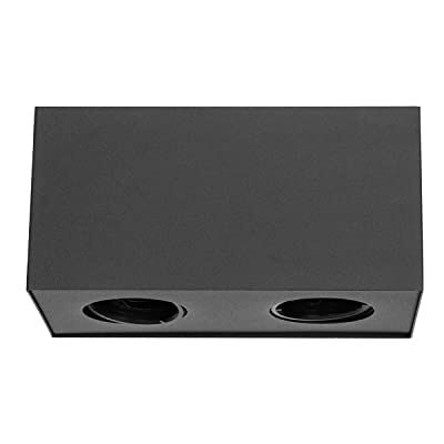 VoltShine Downlight métallique à deux voies de surface GU10 x2 (ampoules non incluses). Idéal pour éclairer des espaces avec style et fonctionnalité maison ou entreprise. VoltShine Downlight métallique à deux voies de surface GU10 x2 (ampoules non incluses). Idéal pour éclairer des espaces avec style et fonctionnalité maison ou entreprise.