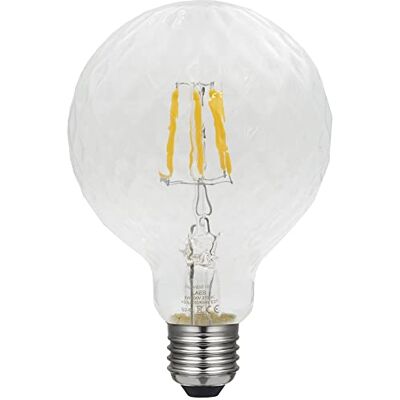 LAES Ampoule Glob0 Diamond Soft Filament LED, E27, 5 W, transparent, 95 x 138 mm LAES Ampoule Glob0 Diamond Soft Filament LED, E27, 5 W, transparent, 95 x 138 mm