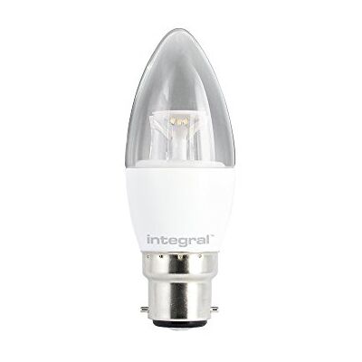 Integral LED ILB35B22C6.5D27KBEWA 92-92-57 Ampoule LED B22 Chandelle 6,2 W 2700 K 470 lm Dimmable Plastique/Aluminium/Verre/Nickel Brossé Blanc Chaud 11,2 x 3,8 cm Integral LED ILB35B22C6.5D27KBEWA 92-92-57 Ampoule LED B22 Chandelle 6,2 W 2700 K 470 lm Dimmable Plastique/Aluminium/Verre/Nickel Brossé Blanc Chaud 11,2 x 3,8 cm