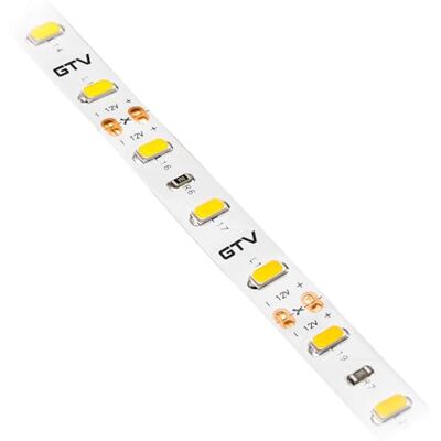 GTV Bande LED 2 m Flash 5630 Très lumineuse 1750 lm 15 W Intensité variable 12 V CC 3200 K Blanc chaud Autocollant pour éclairage indirect de meubles IP20 GTV Bande LED 2 m Flash 5630 Très lumineuse 1750 lm 15 W Intensité variable 12 V CC 3200 K Blanc chaud Autocollant pour éclairage indirect de meubles IP20