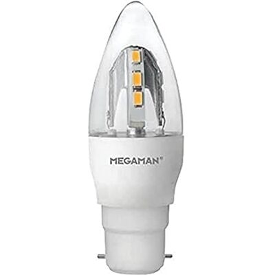 Megaman MM04500 NC, B22, 5 W, Blanc Chaud Megaman MM04500 NC, B22, 5 W, Blanc Chaud