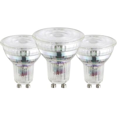 EGLO set van 3 GU10 LED-reflectorlampen, spaarlamp energieklasse A, spaarlamp 2,5 watt, 450 lumen, lamp warm wit, 2700 Kelvin, Ø 5 cm EGLO set van 3 GU10 LED-reflectorlampen, spaarlamp energieklasse A, spaarlamp 2,5 watt, 450 lumen, lamp warm wit, 2700 Kelvin, Ø 5 cm