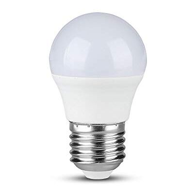 V-TAC Ampoule LED E27, Classe d'efficacité énergétique : A +, 5,5 W, 470 LM, 4000 K, 3 pièces LED de la Lampe V-TAC Ampoule LED E27, Classe d'efficacité énergétique : A +, 5,5 W, 470 LM, 4000 K, 3 pièces LED de la Lampe