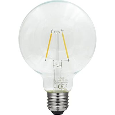 LAES Ampoule Globe Filament LED Vintage E27 2 W 95 x 139 mm LAES Ampoule Globe Filament LED Vintage E27 2 W 95 x 139 mm