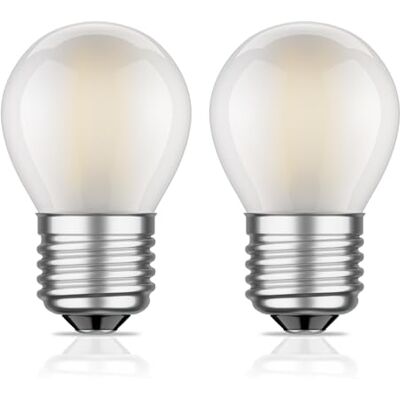 ledscom.de 2x E27 ampoules LED, G45, blanc chaud (2700 K), 4 W, 477lm, givré ledscom.de 2x E27 ampoules LED, G45, blanc chaud (2700 K), 4 W, 477lm, givré