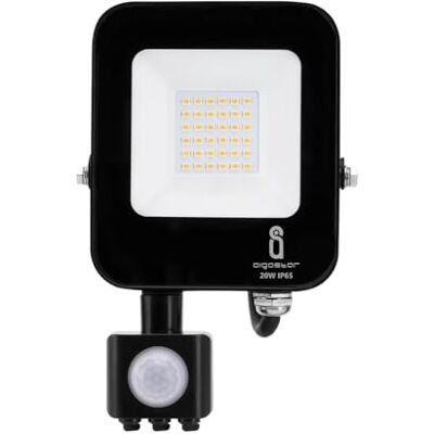 Glowster Projecteur LED avec capteur noir 20 W Glowster Projecteur LED avec capteur noir 20 W