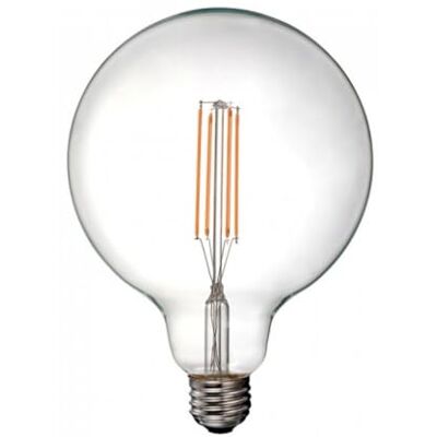 V-TAC Ampoule Globe LED Transparente E27 12,5 W, 230 V, 125 mm, Filament 4000 K, lumière Froide V-TAC Ampoule Globe LED Transparente E27 12,5 W, 230 V, 125 mm, Filament 4000 K, lumière Froide