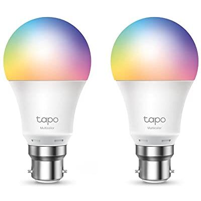 Tapo TP-Link Lot de 2 ampoules intelligentes à LED Wi-Fi B22, 8,7 W, économie d'énergie, fonctionne avec Amazon Alexa et Google Home, changement de couleur, pas besoin de concentrateur, L530B Tapo TP-Link Lot de 2 ampoules intelligentes à LED Wi-Fi B22, 8,7 W, économie d'énergie, fonctionne avec Amazon Alexa et Google Home, changement de couleur, pas besoin de concentrateur, L530B