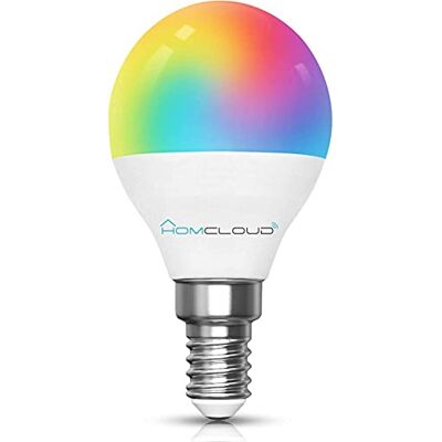 Homcloud Ampoule Smart Wi-Fi Intelligente LED Multicolore + Blanc Chaud E14 G45 Dimmable Contrôle à distance avec APP, Smart Life, Alexa ou Google Homcloud Ampoule Smart Wi-Fi Intelligente LED Multicolore + Blanc Chaud E14 G45 Dimmable Contrôle à distance avec APP, Smart Life, Alexa ou Google