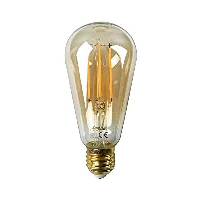 Xanlite Ampoule LED E27 Vintage Verre Ambré Culot E27 Ampoule Vintage E27 LED Filament Angle Éclairage 320°- Ampoule Edison E27 7W Équivalant 50W 638 Lm Ampoule E27 Lumière Blanc Chaud- RFDE800STA Xanlite Ampoule LED E27 Vintage Verre Ambré Culot E27 Ampoule Vintage E27 LED Filament Angle Éclairage 320°- Ampoule Edison E27 7W Équivalant 50W 638 Lm Ampoule E27 Lumière Blanc Chaud- RFDE800STA