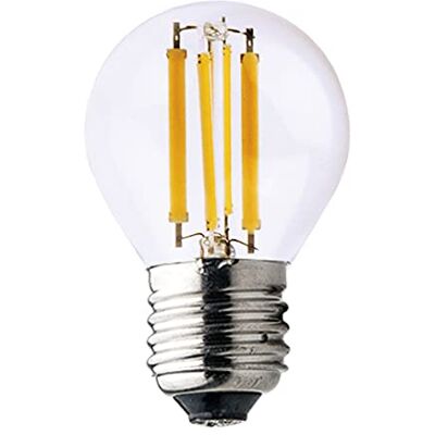 Velamp Ampoule à filament LED, Mini-sphérique P45, 6W / 806lm, culot E27, 4000K Velamp Ampoule à filament LED, Mini-sphérique P45, 6W / 806lm, culot E27, 4000K