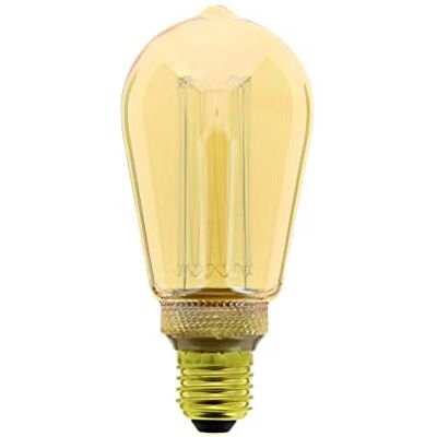 Xanlite Ampoule LED déco Hologramme EDISON au verre ambré, culot E27, 4W cons., 200 lumens, lumière blanc chaud Xanlite Ampoule LED déco Hologramme EDISON au verre ambré, culot E27, 4W cons., 200 lumens, lumière blanc chaud