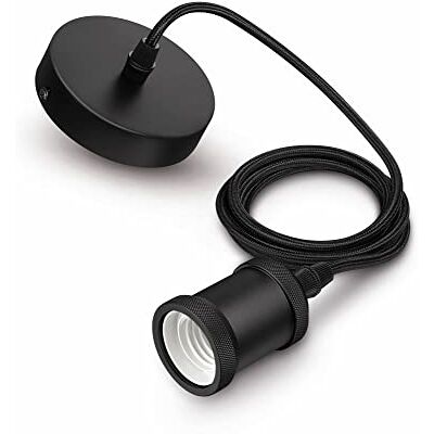 Philips LED E27 Vintage snoerslinger, 40 W, zwart Philips LED E27 Vintage snoerslinger, 40 W, zwart