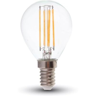 V-TAC VT-2466 Ampoule globe LED 6W filament E14 P45 blanc chaud 2700K SKU 2845 V-TAC VT-2466 Ampoule globe LED 6W filament E14 P45 blanc chaud 2700K SKU 2845
