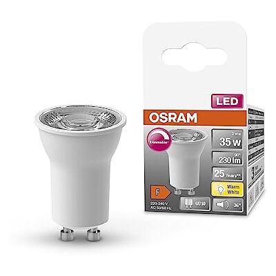 OSRAM LED Spot PAR11 35 LED REFLECTEUR GU10 3W 230LM 2700K Lumière Blanche Chaude OSRAM LED Spot PAR11 35 LED REFLECTEUR GU10 3W 230LM 2700K Lumière Blanche Chaude