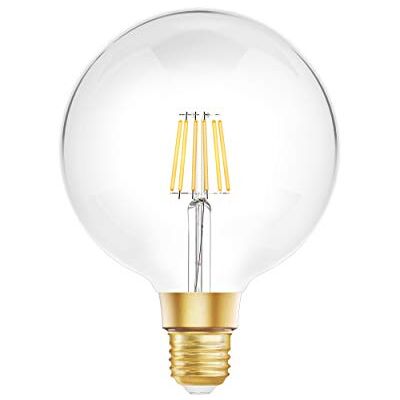 Softeam Ampoule intelligente à filament LED avec culot E27, 2700K, puissance 8W, intensité réglable, fonctionne avec Alexa et Google Home, 1 pièce Softeam Ampoule intelligente à filament LED avec culot E27, 2700K, puissance 8W, intensité réglable, fonctionne avec Alexa et Google Home, 1 pièce