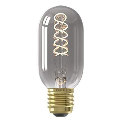 CALEX Ampoule LED E27 Vintage Flex Filament Ampoule décorative T45 Intensité variable Blanc chaud Verre 4 W Titane 1 pièce (1 pièce) CALEX Ampoule LED E27 Vintage Flex Filament Ampoule décorative T45 Intensité variable Blanc chaud Verre 4 W Titane 1 pièce (1 pièce)