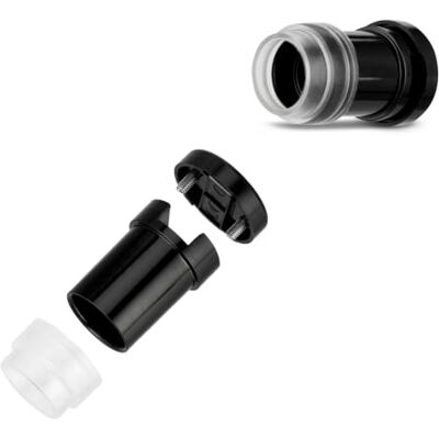 REV 0503140555 Lot de 2 douilles E14 pour ampoules à incandescence jusqu'à 40 W Noir REV 0503140555 Lot de 2 douilles E14 pour ampoules à incandescence jusqu'à 40 W Noir