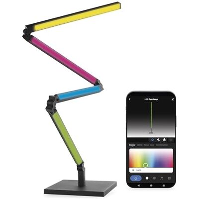 EMOS Lampadaire RGBIC intelligent Lampe d'ambiance WiFi avec blanc chaud et 16 millions de couleurs, luminosité 1000 lm, intensité variable, polyvalent HandyApp, assistant vocal Câble de 1,5 m EMOS Lampadaire RGBIC intelligent Lampe d'ambiance WiFi avec blanc chaud et 16 millions de couleurs, luminosité 1000 lm, intensité variable, polyvalent HandyApp, assistant vocal Câble de 1,5 m