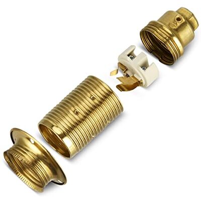 REV Douille E14 Douille de lampe pour ampoules à incandescence jusqu'à 60 W, laiton REV Douille E14 Douille de lampe pour ampoules à incandescence jusqu'à 60 W, laiton