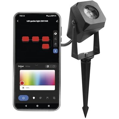 EMOS Éclairage de jardin intelligent avec piquet de terre, partie d'extension 1 pièce Éclairage extérieur WiFi RGBIC + CCT Intensité variable HandyApp, assistant vocal Spot avec prise EMOS Éclairage de jardin intelligent avec piquet de terre, partie d'extension 1 pièce Éclairage extérieur WiFi RGBIC + CCT Intensité variable HandyApp, assistant vocal Spot avec prise