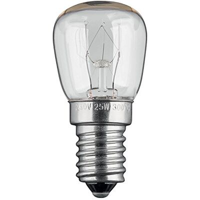 goobay 9741 Ampoule de four en tungstène 25 W avec culot E14 pour feu de four, flux lumineux nominal 110 lm, lumière blanche chaude résistante à la chaleur jusqu'à 300 °C goobay 9741 Ampoule de four en tungstène 25 W avec culot E14 pour feu de four, flux lumineux nominal 110 lm, lumière blanche chaude résistante à la chaleur jusqu'à 300 °C