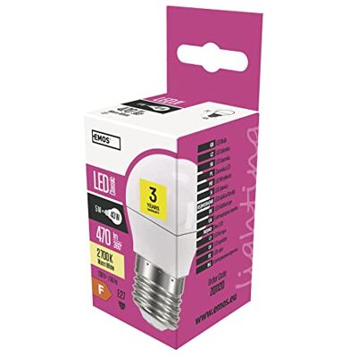 EMOS ZQ1120 Lampe LED Transparent 4,5 x 4,5 x 7,4 cm EMOS ZQ1120 Lampe LED Transparent 4,5 x 4,5 x 7,4 cm