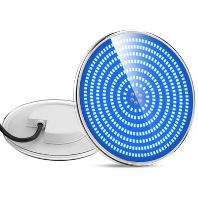 LyLmLe Projecteur Piscine LED Rempli de Résine, 35W Lampe Encastrable PAR56 Ampoule Spot 1100lm, Angle de Faisceau 140 °, IP68 Étanche, 12V AC/DC, Bleu Pur LyLmLe Projecteur Piscine LED Rempli de Résine, 35W Lampe Encastrable PAR56 Ampoule Spot 1100lm, Angle de Faisceau 140 °, IP68 Étanche, 12V AC/DC, Bleu Pur