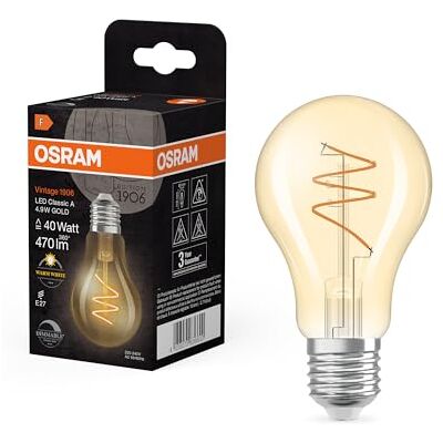 Osram Vintage 1906 Classic - Ampoule LED à Filament Spiral - Ampoule LED Osram Vintage 1906 Classic - Ampoule LED à Filament Spiral - Ampoule LED