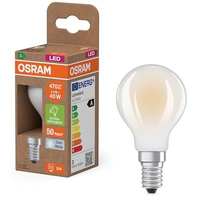 Ampoule LED Classe Énergétique Osram - 2,2W 470lm, Blanc Froid Ampoule LED Classe Énergétique Osram - 2,2W 470lm, Blanc Froid