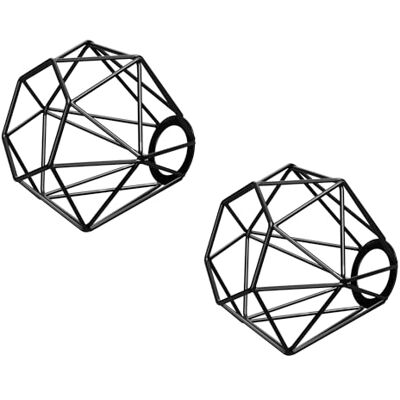 ledscom.de 2 abat-jours en forme de cage, noir, E27 / E14, 160 mm de diamètre ledscom.de 2 abat-jours en forme de cage, noir, E27 / E14, 160 mm de diamètre