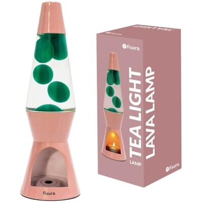 Fisura Lampe à Lave Avec Bougie Sans Électricité, Rose et Verte. Éco-Responsable. Cadeau Original. Dimensions : 29 cm x 8,5 cm (Bougie Non Incluse) Fisura Lampe à Lave Avec Bougie Sans Électricité, Rose et Verte. Éco-Responsable. Cadeau Original. Dimensions : 29 cm x 8,5 cm (Bougie Non Incluse)