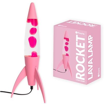Fisura Lampe à lave rose “rocket”. Base rose et liquide transparent. Lampe rétro avec ampoule de rechange. Dimensions : 20 cm x 20 cm x 45 cm. Parfaite pour un look original. Fisura Lampe à lave rose “rocket”. Base rose et liquide transparent. Lampe rétro avec ampoule de rechange. Dimensions : 20 cm x 20 cm x 45 cm. Parfaite pour un look original.