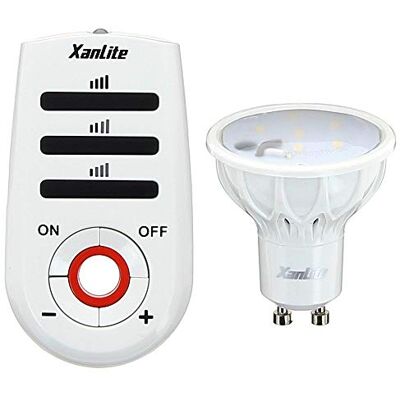 Xanlite MG180STR Ampoule Gu10 180 LM + Telecommande, Plastique, 3 W, Blanc Xanlite MG180STR Ampoule Gu10 180 LM + Telecommande, Plastique, 3 W, Blanc