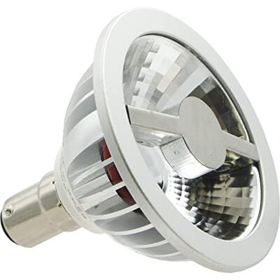 LAES Ampoule AR LED B15d, 7 W, argenté, 70 x 64 mm LAES Ampoule AR LED B15d, 7 W, argenté, 70 x 64 mm
