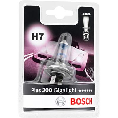 Ampoule Phare Bosch H7 Plus 200 Gigalight Blanc - Éclairage Automobiles Ampoule Phare Bosch H7 Plus 200 Gigalight Blanc - Éclairage Automobiles