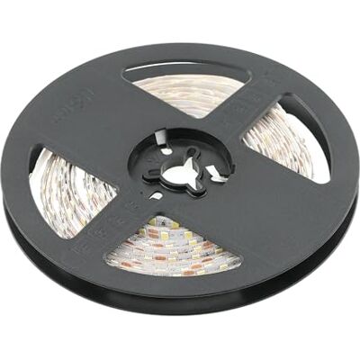 GTV Bande LED Flash 3014-1200 LED Blanc neutre 4000 K 5 m 53 W 10 mm IP20 Intensité variable Pour l'intérieur Découpable 12 V Sans gel GTV Bande LED Flash 3014-1200 LED Blanc neutre 4000 K 5 m 53 W 10 mm IP20 Intensité variable Pour l'intérieur Découpable 12 V Sans gel