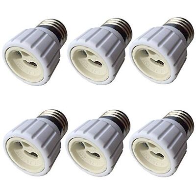 DZYDZR Lot de 6 adaptateurs E27 vers GU10 pour lampes LED DZYDZR Lot de 6 adaptateurs E27 vers GU10 pour lampes LED