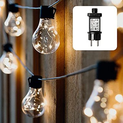 Hellum 577884 Guirlande lumineuse d'extérieur à LED blanc chaud avec 10 ampoules Longueur lumineuse 4,5 m 59 lm Éclairage de fête pour chambre, jardin, balcon, fête, intérieur et extérieur Hellum 577884 Guirlande lumineuse d'extérieur à LED blanc chaud avec 10 ampoules Longueur lumineuse 4,5 m 59 lm Éclairage de fête pour chambre, jardin, balcon, fête, intérieur et extérieur