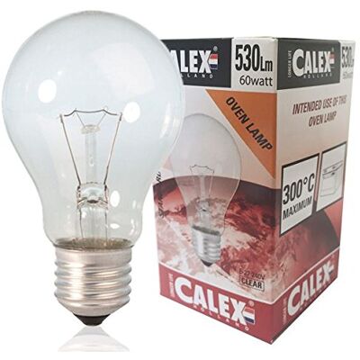 CALEX 432148 Backofenlampe SPEZIAL 300°C 240V 60W E27 A60 Standard “oven lamp“ CALEX 432148 Backofenlampe SPEZIAL 300°C 240V 60W E27 A60 Standard “oven lamp“