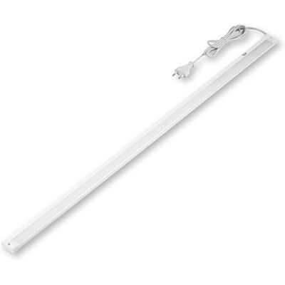 REV Éclairage sous meuble de cuisine LED Éclairage d'armoire 90 cm, 8 W, 620 lumens, 3000 K, éclairage de cuisine plat avec capteur, montage facile, blanc REV Éclairage sous meuble de cuisine LED Éclairage d'armoire 90 cm, 8 W, 620 lumens, 3000 K, éclairage de cuisine plat avec capteur, montage facile, blanc