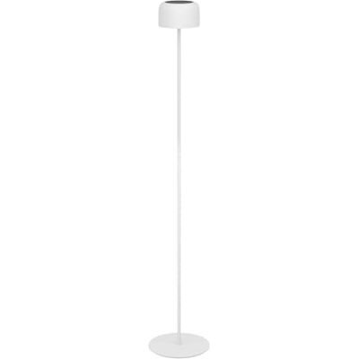 EGLO Lampadaire solaire Roccanova, lampe sur pied extérieure sans fil, luminaire tactile à intensité variable, pour terrasse et balcon, acier blanc, blanc chaud, IP44 EGLO Lampadaire solaire Roccanova, lampe sur pied extérieure sans fil, luminaire tactile à intensité variable, pour terrasse et balcon, acier blanc, blanc chaud, IP44