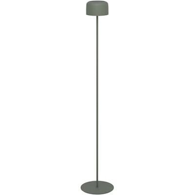 EGLO Lampadaire solaire Roccanova, lampe sur pied extérieure sans fil, luminaire tactile à intensité variable, pour terrasse et balcon, acier vert, blanc chaud, IP44 EGLO Lampadaire solaire Roccanova, lampe sur pied extérieure sans fil, luminaire tactile à intensité variable, pour terrasse et balcon, acier vert, blanc chaud, IP44