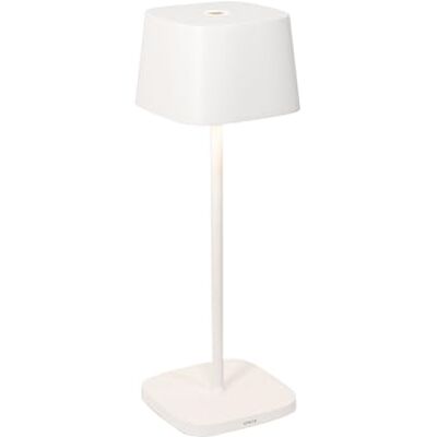 Zafferano , Lampe Ofelia, Lampe de Table Rechargeable et Sans Fil avec Contrôle Tactile, Utilisable également comme Lampe d'Extérieur, Dimmer 2200-3000 K, Hauteur 29 cm, Couleur Blanc Zafferano , Lampe Ofelia, Lampe de Table Rechargeable et Sans Fil avec Contrôle Tactile, Utilisable également comme Lampe d'Extérieur, Dimmer 2200-3000 K, Hauteur 29 cm, Couleur Blanc