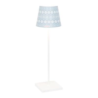 Zafferano , Lampe Poldina Pro avec Cover, Lampe de Table Rechargeable et Sans Fil avec Contrôle Tactile, Lampe d'Extérieur, Dimmer 2200-3000 K, Hauteur 38 cm, Couleur Blanc Flocons de neige Zafferano , Lampe Poldina Pro avec Cover, Lampe de Table Rechargeable et Sans Fil avec Contrôle Tactile, Lampe d'Extérieur, Dimmer 2200-3000 K, Hauteur 38 cm, Couleur Blanc Flocons de neige