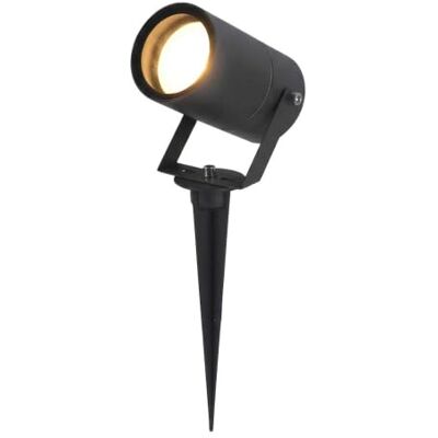 HOFTRONIC Spot de jardin LED Spikey en aluminium Étanche IP65 Culot GU10 Intensité variable Spot à piquet noir (RAL9004) HOFTRONIC Spot de jardin LED Spikey en aluminium Étanche IP65 Culot GU10 Intensité variable Spot à piquet noir (RAL9004)