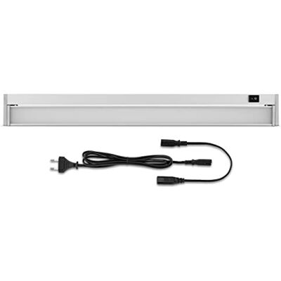 REV TERRA Lampe LED encastrable de cuisine extensible à LED Argenté 58 cm, 25 000 h, 12 W, 900 lu, 58 cm, 25 000 h, 12 W, REV TERRA Lampe LED encastrable de cuisine extensible à LED Argenté 58 cm, 25 000 h, 12 W, 900 lu, 58 cm, 25 000 h, 12 W,