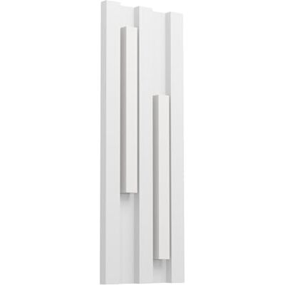 EGLO Applique murale extérieure LED Fandina, éclairage mural d'extérieur rectangulaire, lampe de terrasse en métal blanc, blanc chaud, IP55 EGLO Applique murale extérieure LED Fandina, éclairage mural d'extérieur rectangulaire, lampe de terrasse en métal blanc, blanc chaud, IP55